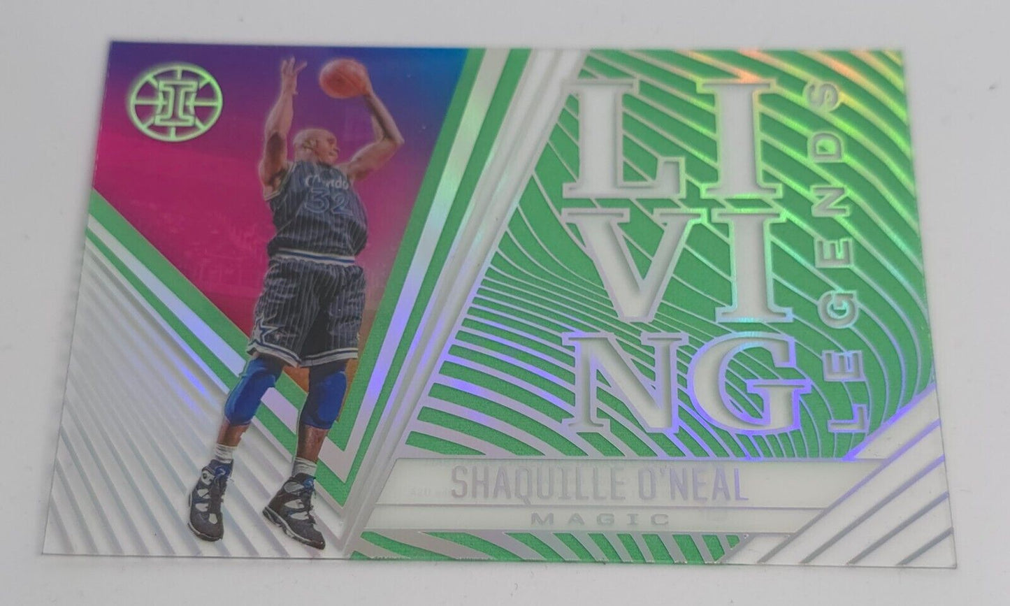 2020-21 PANINI ILLUSIONS Shaquille O’Neal Living Legends- Magic #5- Gem Mint