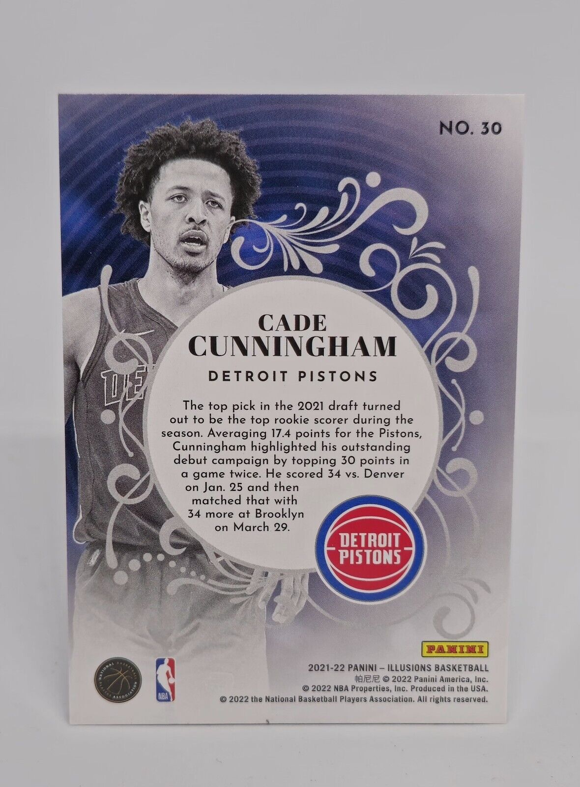 2021-22 Panini Illusions - King of Cards #30 Cade Cunningham (RC)
