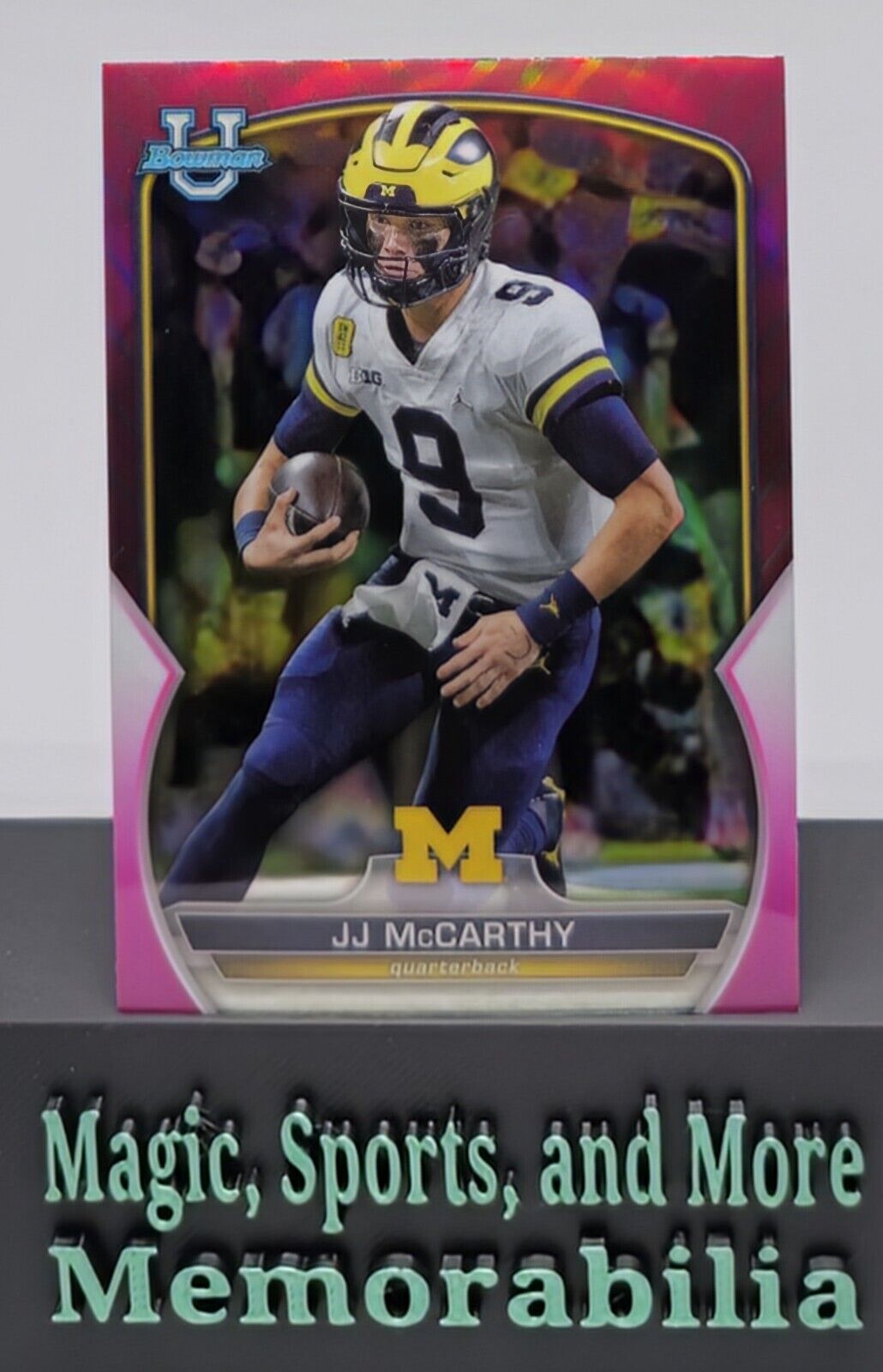 2022 Bowman Chrome University JJ McCarthy Pink Refractor Prospect #48