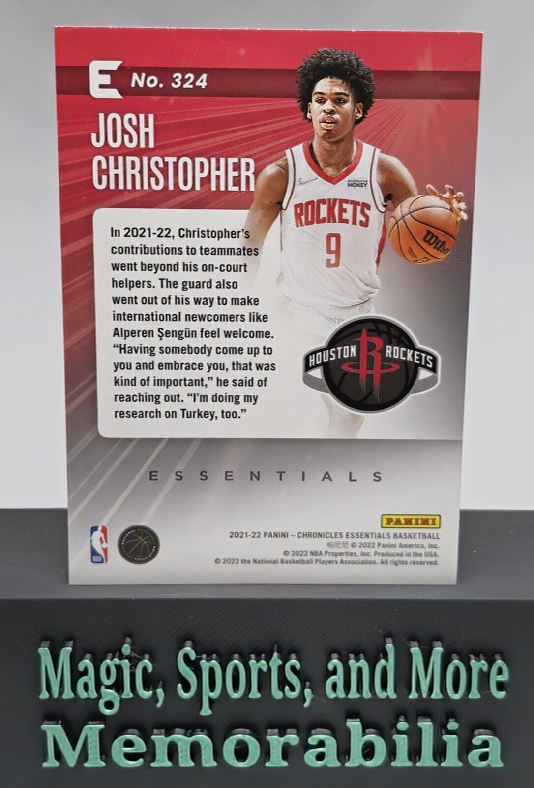 2021-22 Panini Chronicles Pink #324 Josh Christopher Essentials RC