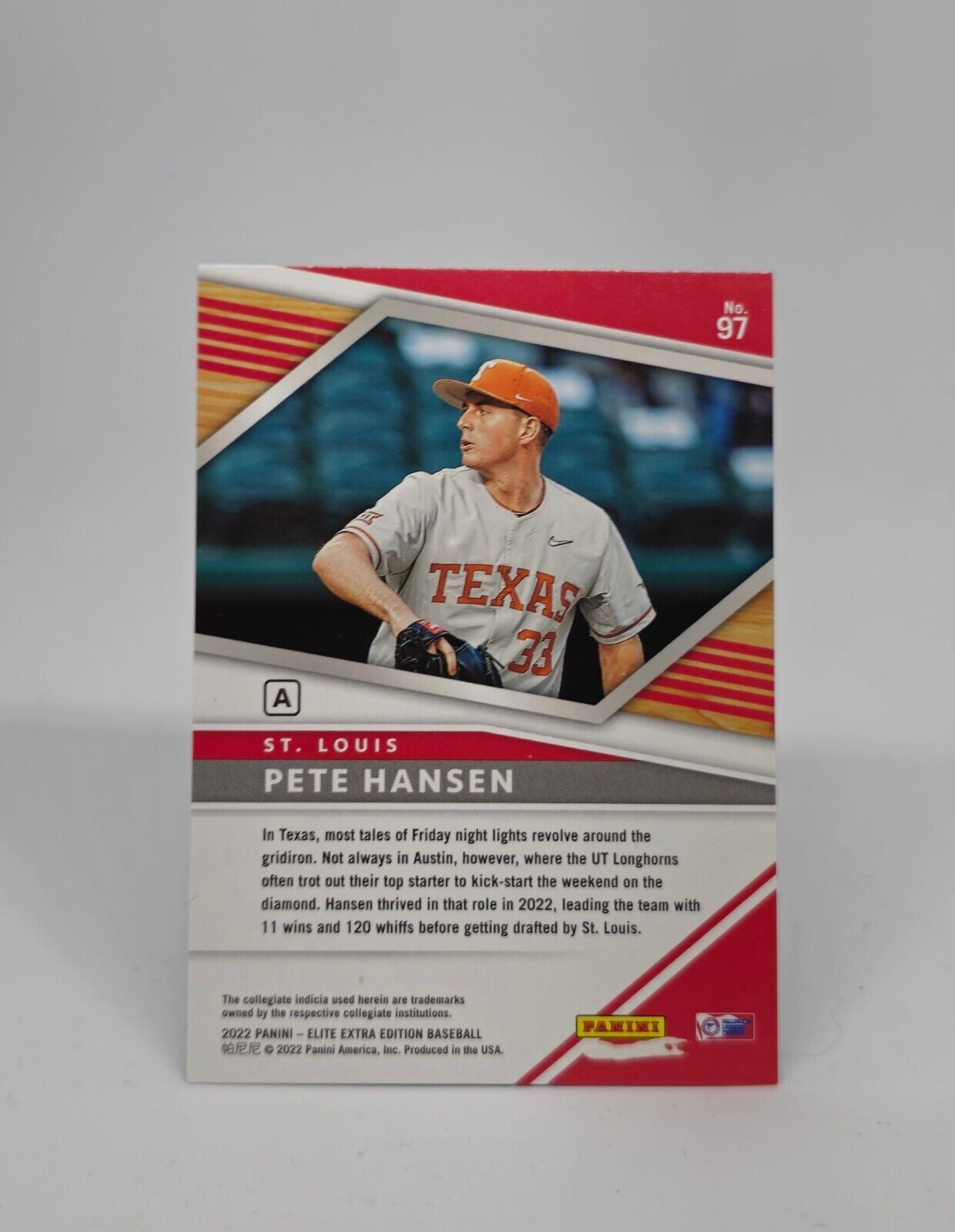 2022 Panini Elite Extra Edition #97 Pete Hansen /205