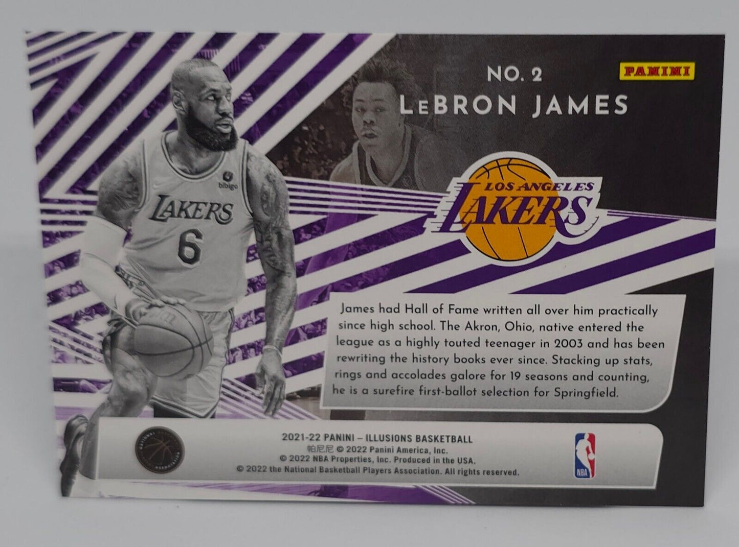 2021-22 Panini Illusions LeBron James Chasing The Hall #2