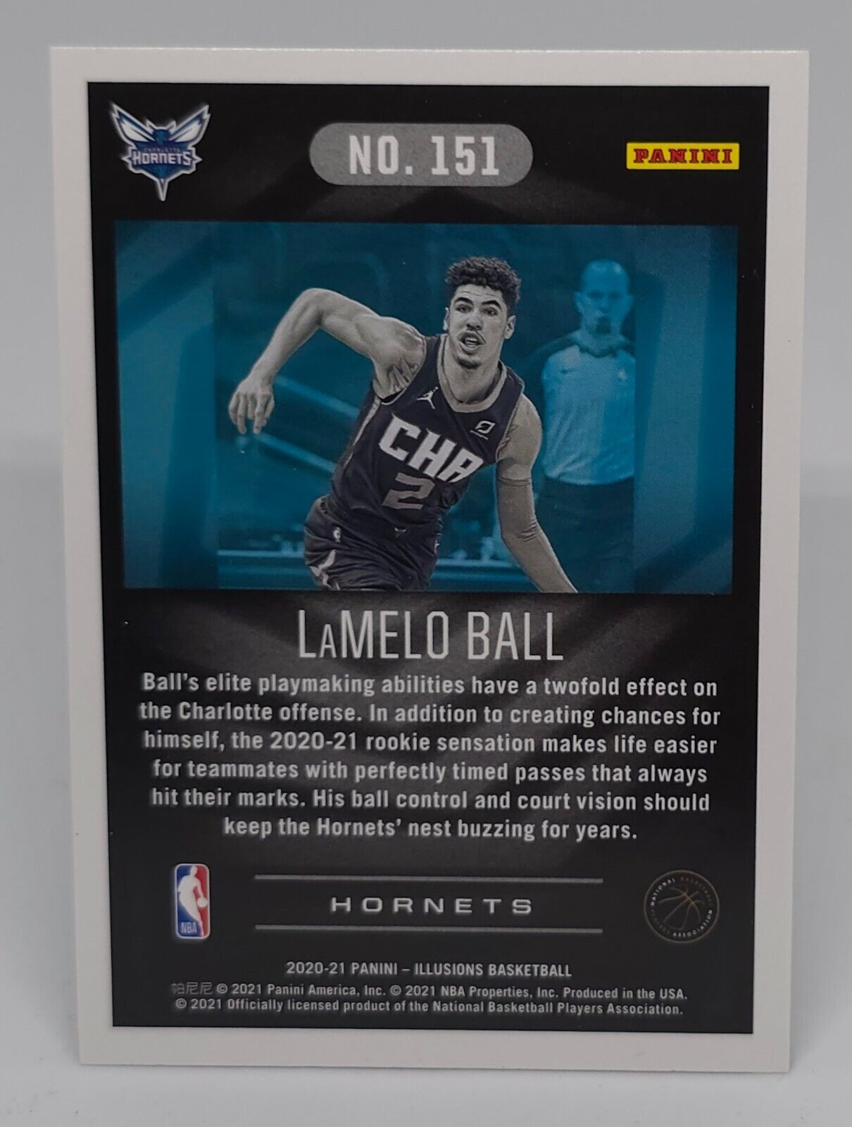 2020-21 Panini Illusions Basketball LaMelo Ball RC #151 Charlotte Hornets