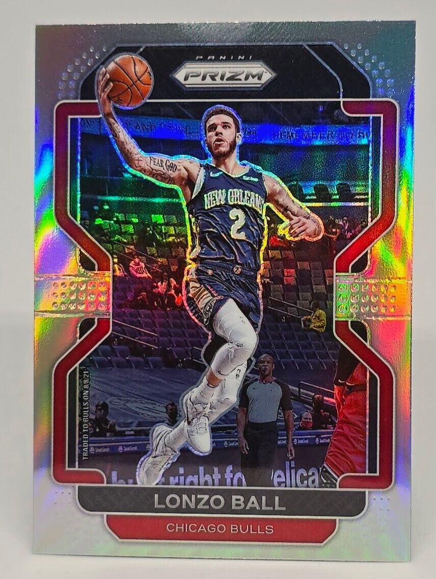 2021-22 Panini Prizm Silver Prizm #69 Lonzo Ball Chicago Bulls