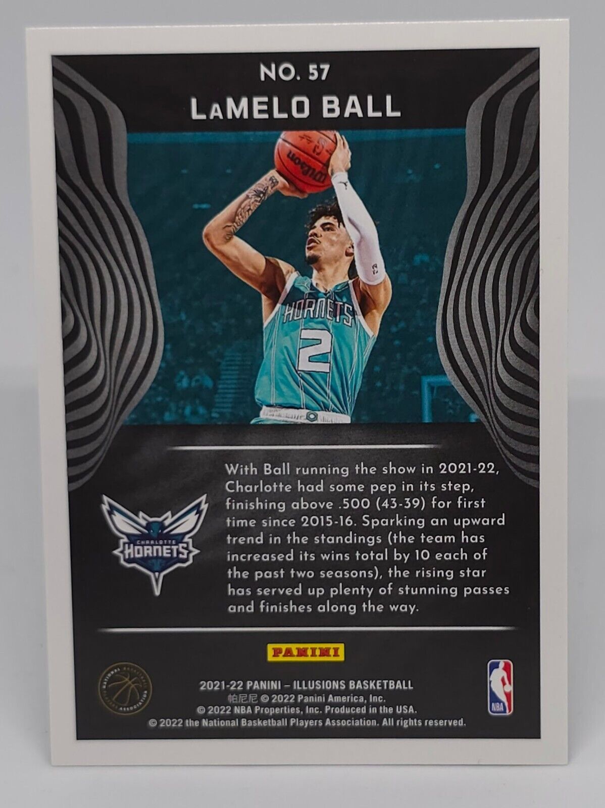 2021-22 Panini Illusions Basketball LaMelo Ball #57 Charlotte Hornets