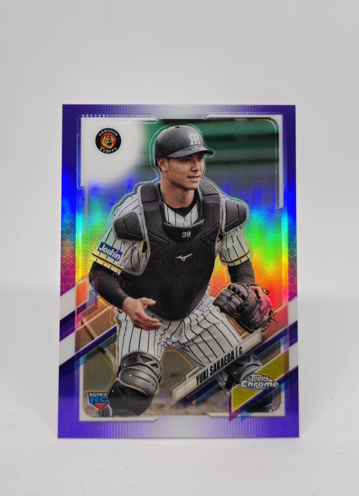2021 Topps Chrome Nippon Pro Purple Refractor /299 YUKI SAKAEDA Card #163