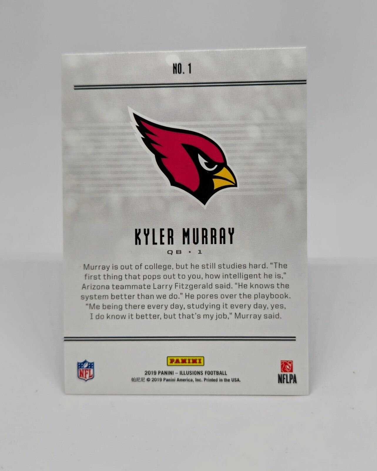 2019 Illusions Kyler Murray Rookie RC #1 Arizona Cardinals