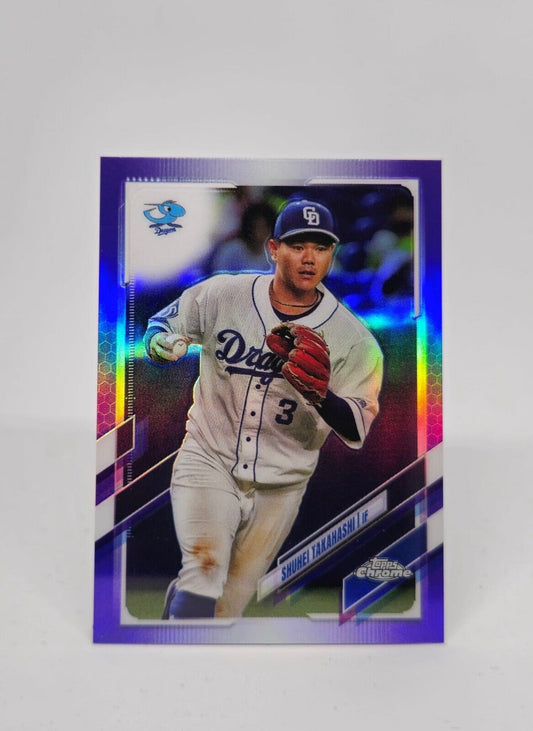 2021 Topps Chrome #19 SHUHEI TAKAHASHI 200/299 Purple Refractor Dragons