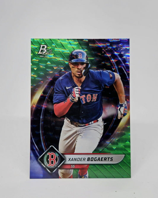 2022 Bowman Platinum #3 Xander Bogaerts Emerald Ice Foilboard #/299