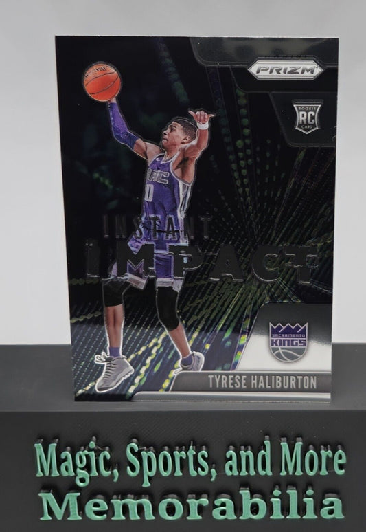 Tyrese Haliburton 2020-21 Panini Prizm Basketball Instant Impact Rookie #9 Kings