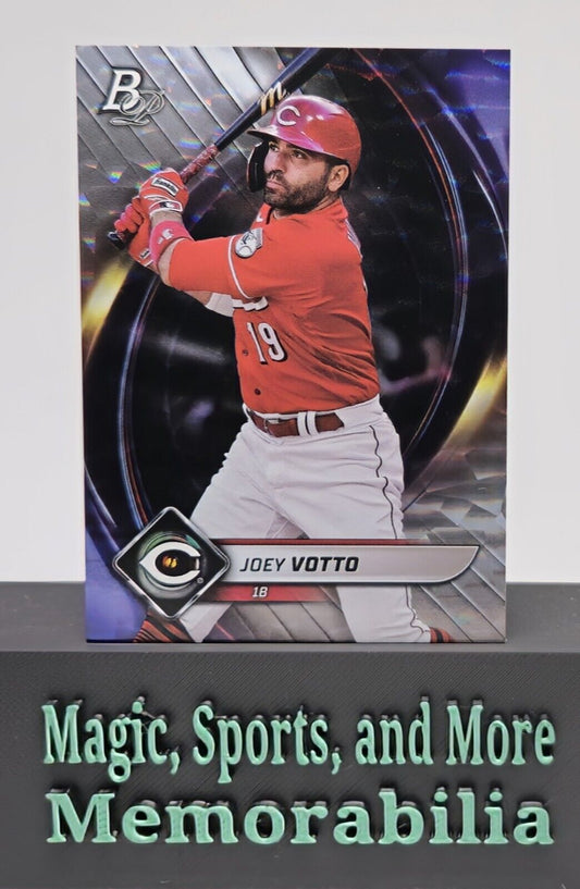 2022 Bowman Platinum 87 Joey Votto Cincinnati Reds Baseball Card Ice