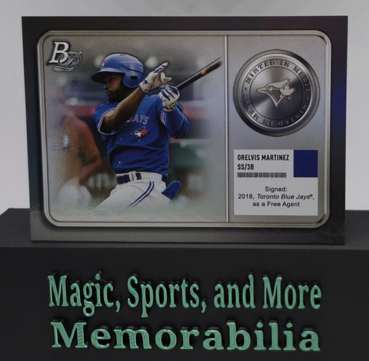 2022 Bowman Platinum Minted in Merit # MM-15 Orelvis Martinez Card