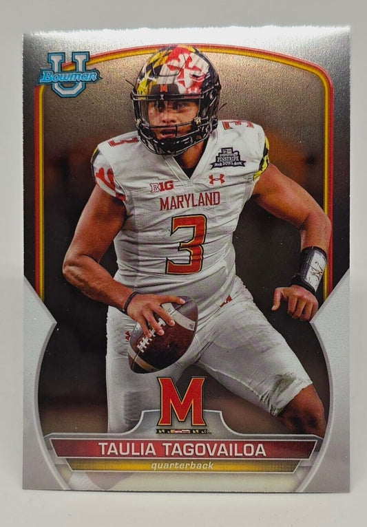 2022 Bowman Chrome University Taulia Tagovailoa #3 Rookie