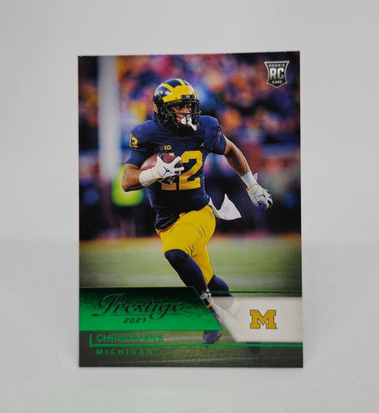 2021 Panini Chronicles Prestige Draft Picks CHRIS EVANS RC Green Parallel #77