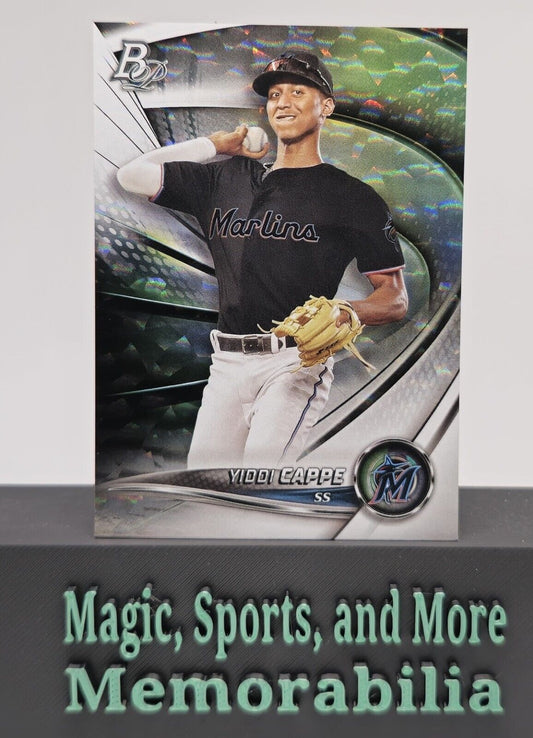 2022 Bowman Platinum Yiddi Cappe ICE FOIL Miami Marlins #top-1
