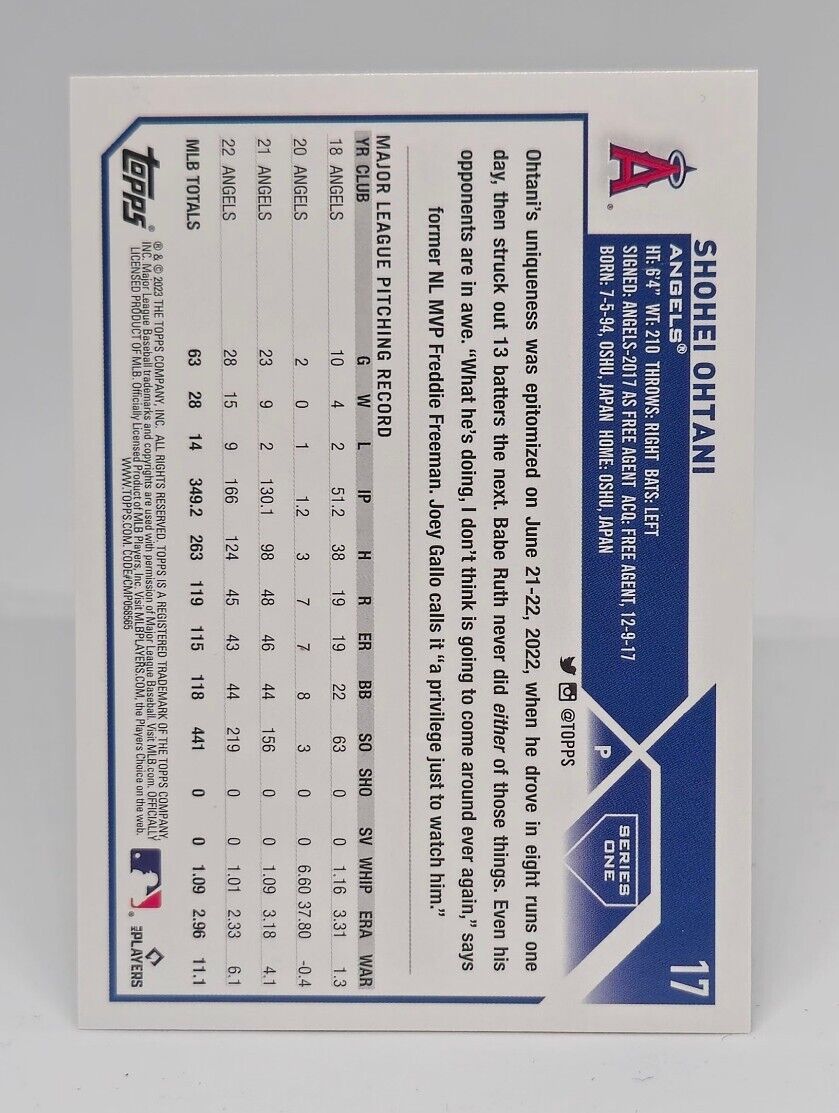 Shohei Ohtani 2023 Topps Series 1 #17