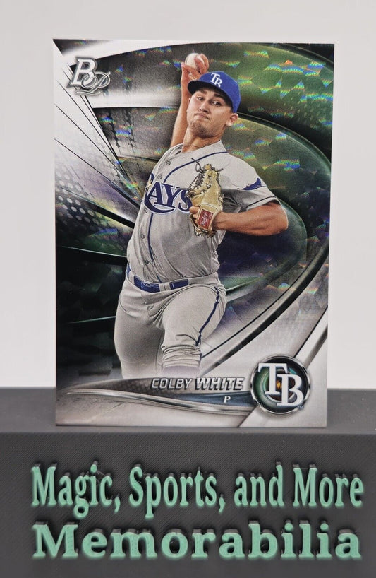 2022 Bowman Platinum #TOP-94 *Ice Foil* Colby White  Tampa Bay Rays
