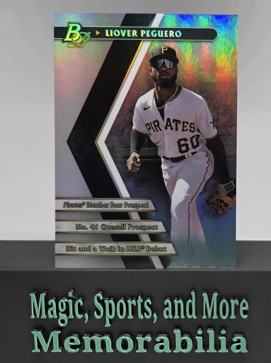 2022 Bowman Platinum Portfolios #PPF-12 Liover Peguero  Pittsburgh Pirates