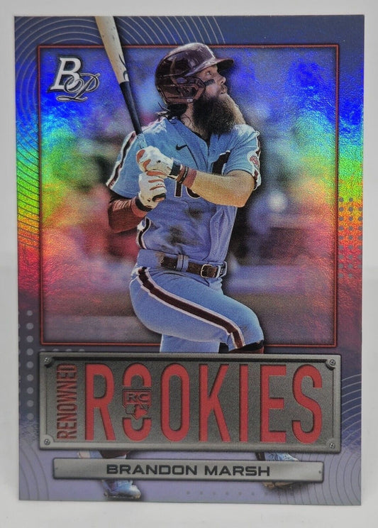 2022 Bowman Platinum #RR-1 Brandon Marsh Renowned Rookies