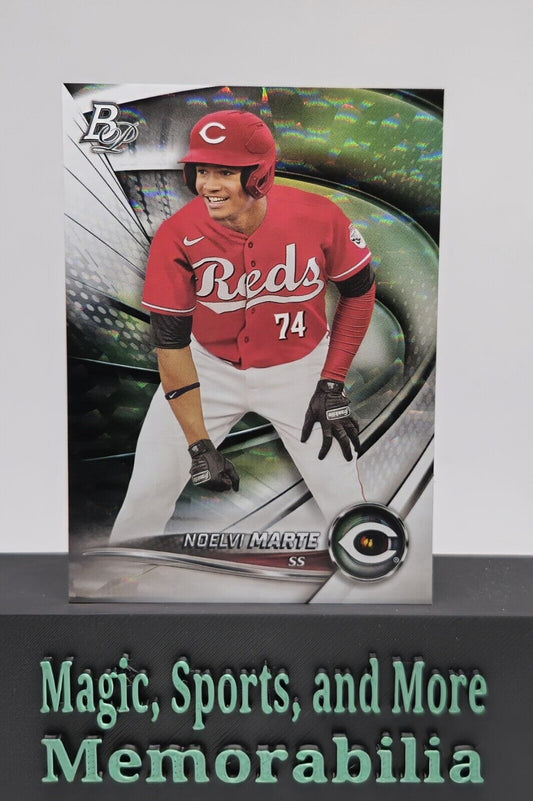 2022 Bowman Platinum Ice Foil #TOP-56 Noelvi Marte Cincinnati Reds Rookie