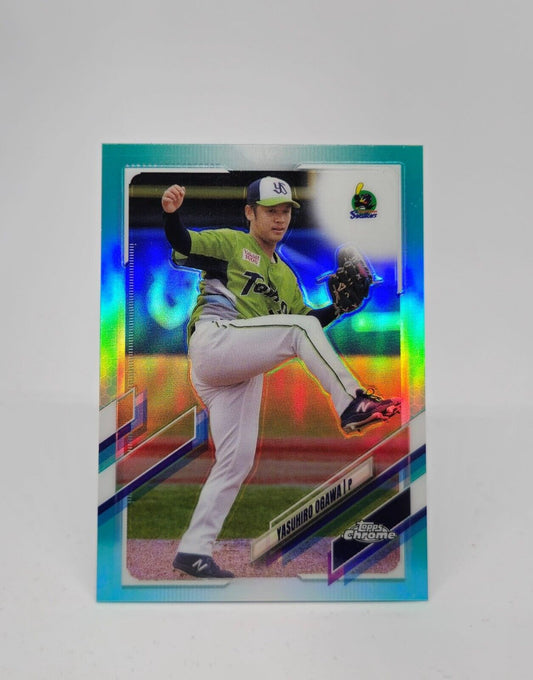 2021 Topps Chrome Nippon Aqua Refractor #69 Yasuhiro Ogawa 26/199