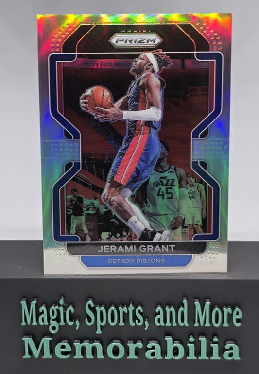 2021-22 Panini Prizm  #76 Jerami Grant Silver Prizm Detroit Pistons