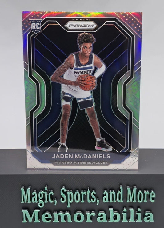 2020-21 Panini Prizm Jaden McDaniels Silver Prizm Rookie RC #277 Timberwolves