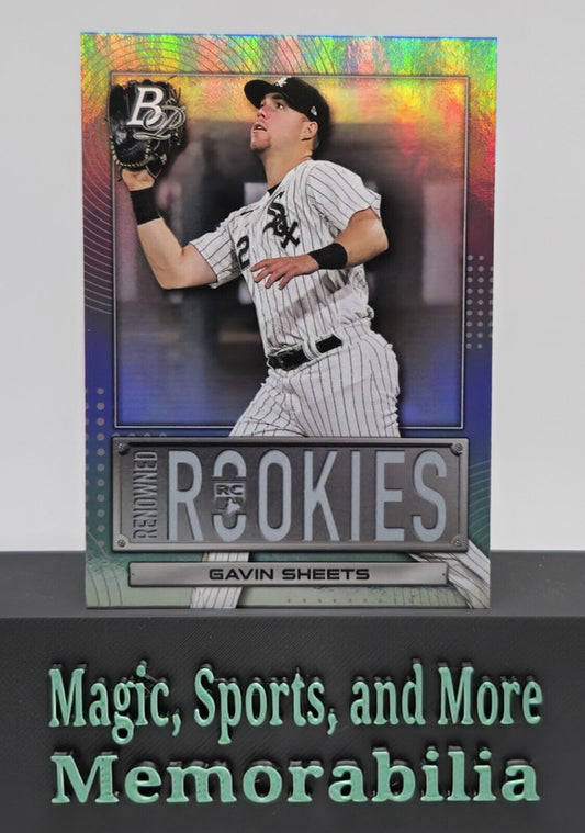 2022 Bowman Platinum Renowned Rookies Gavin Sheets RC #RR-8 Chicago White Sox