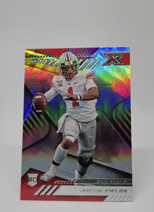 2021 Panini Chronicles Draft Picks Justin Fields Rookie Ohio State Buckeyes #180