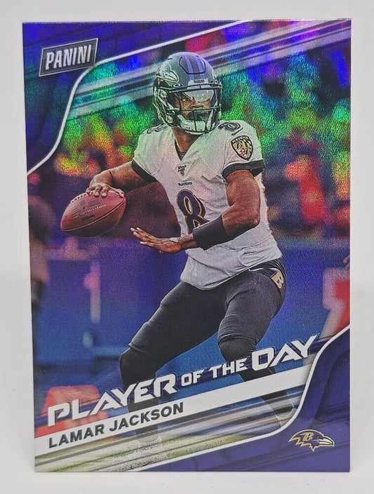 2020 Panini Player Of The Day Lamar Jackson Foil #9