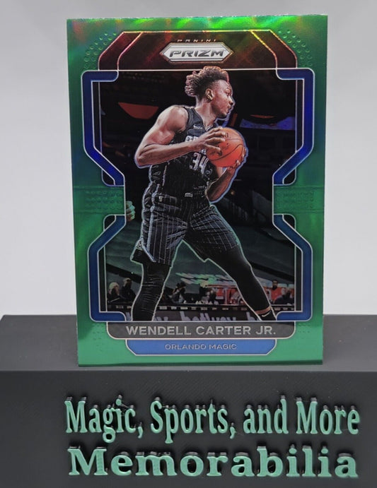 Wendell Carter Jr. 2021-22 Panini Prizm #160 GREEN PRIZM Orlando Magic 