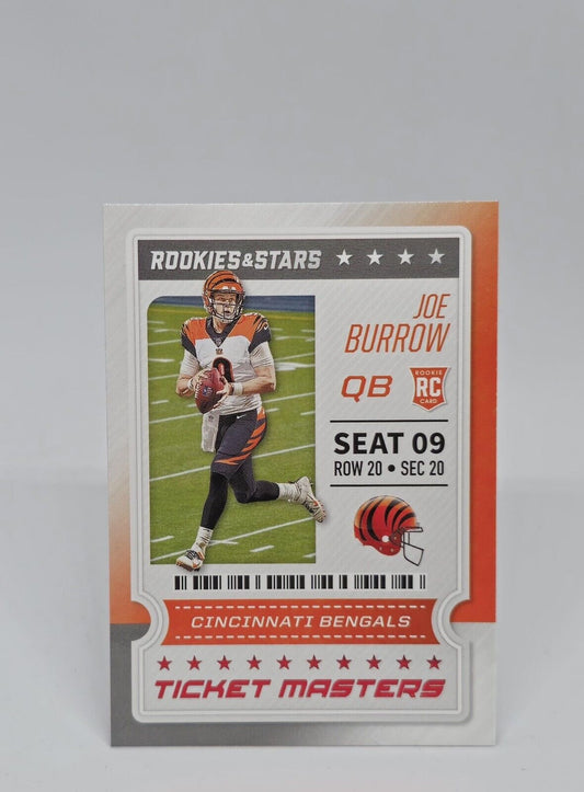 2020 Joe Burrow Panini Rookies & Stars Ticket Masters #11 RC Rookie Card