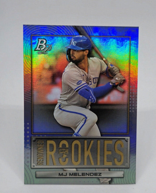 2022 Bowman Platinum Baseball MJ Melendez Renowned Rookies Royals #RR-9